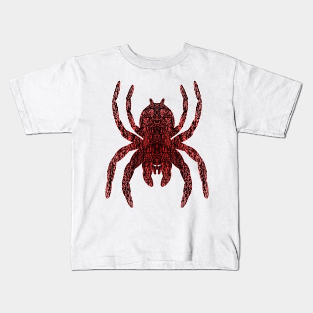 Cross Hatching Tarantula V16 Kids T-Shirt by IgorAndMore